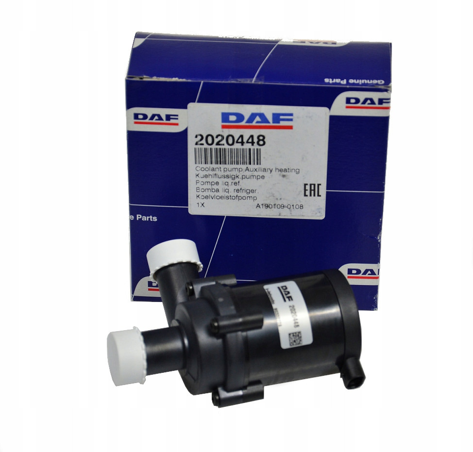 POMPA WODY OGRZEWANIA POSTOJOWEGO DAF XF CF EURO 6 9033277A 2020448 - Отопление/ Вентиляция: фото 1 POMPA WODY OGRZEWANIA POSTOJOWEGO DAF XF CF EURO 6 9033277A 2020448 - Отопление/ Вентиляция: фото 1