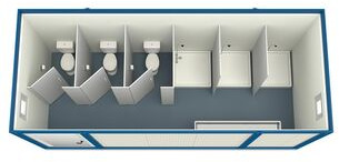 Sanitary container 6 meters - Жилой контейнер: фото 1 Sanitary container 6 meters - Жилой контейнер: фото 1