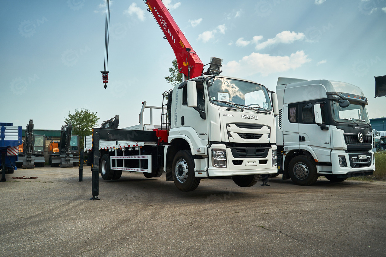 Новый Грузовик бортовой/ Платформа, Автоманипулятор ISUZU GIGA с КМУ 8 т: фото 7