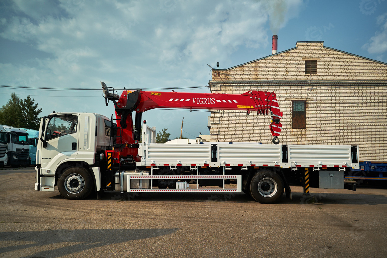 Новый Грузовик бортовой/ Платформа, Автоманипулятор ISUZU GIGA с КМУ 8 т: фото 10
