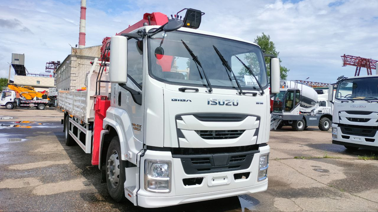 Новый Грузовик бортовой/ Платформа, Автоманипулятор ISUZU GIGA с КМУ UNIC URV806 г/п 8 т: фото 20