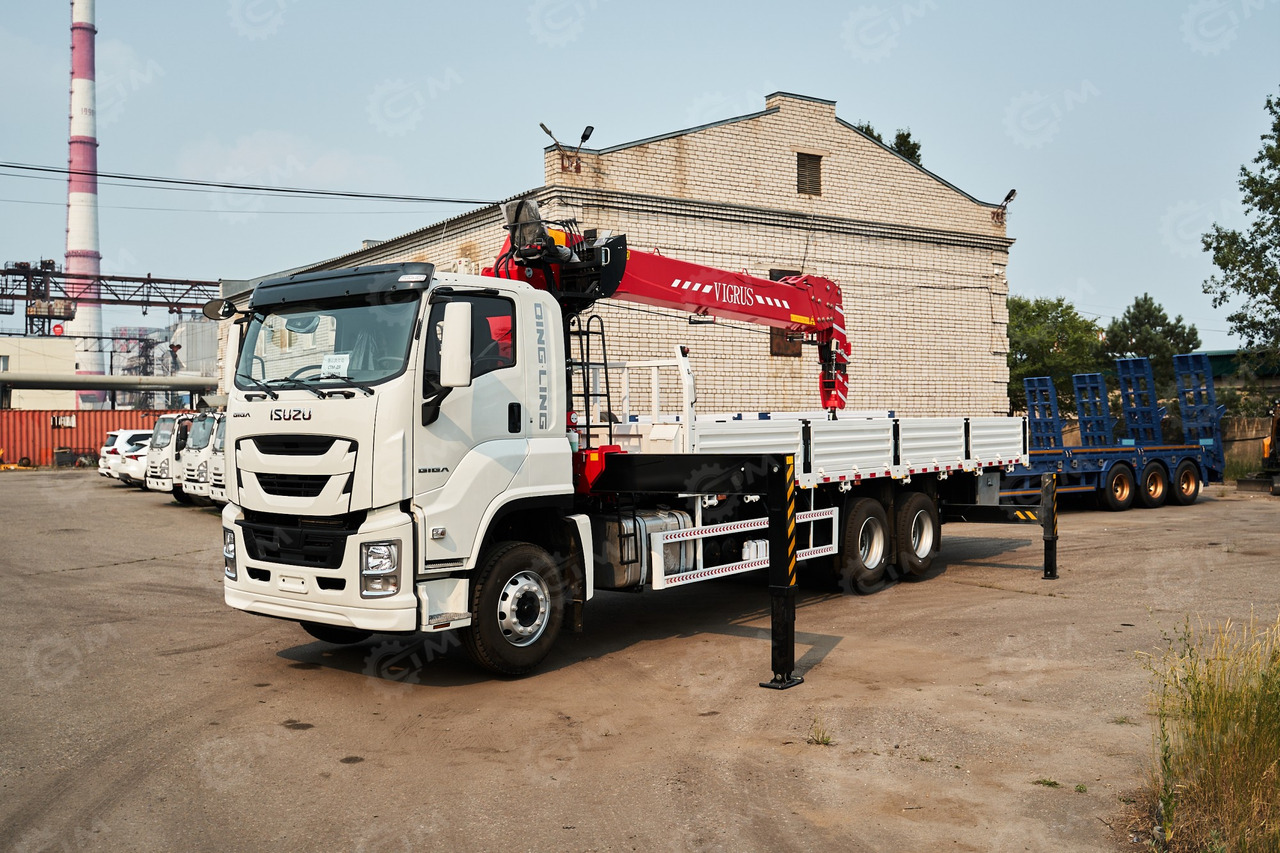 Новый Грузовик бортовой/ Платформа, Автоманипулятор ISUZU c КМУ SHS3005 г/п 12 т: фото 20