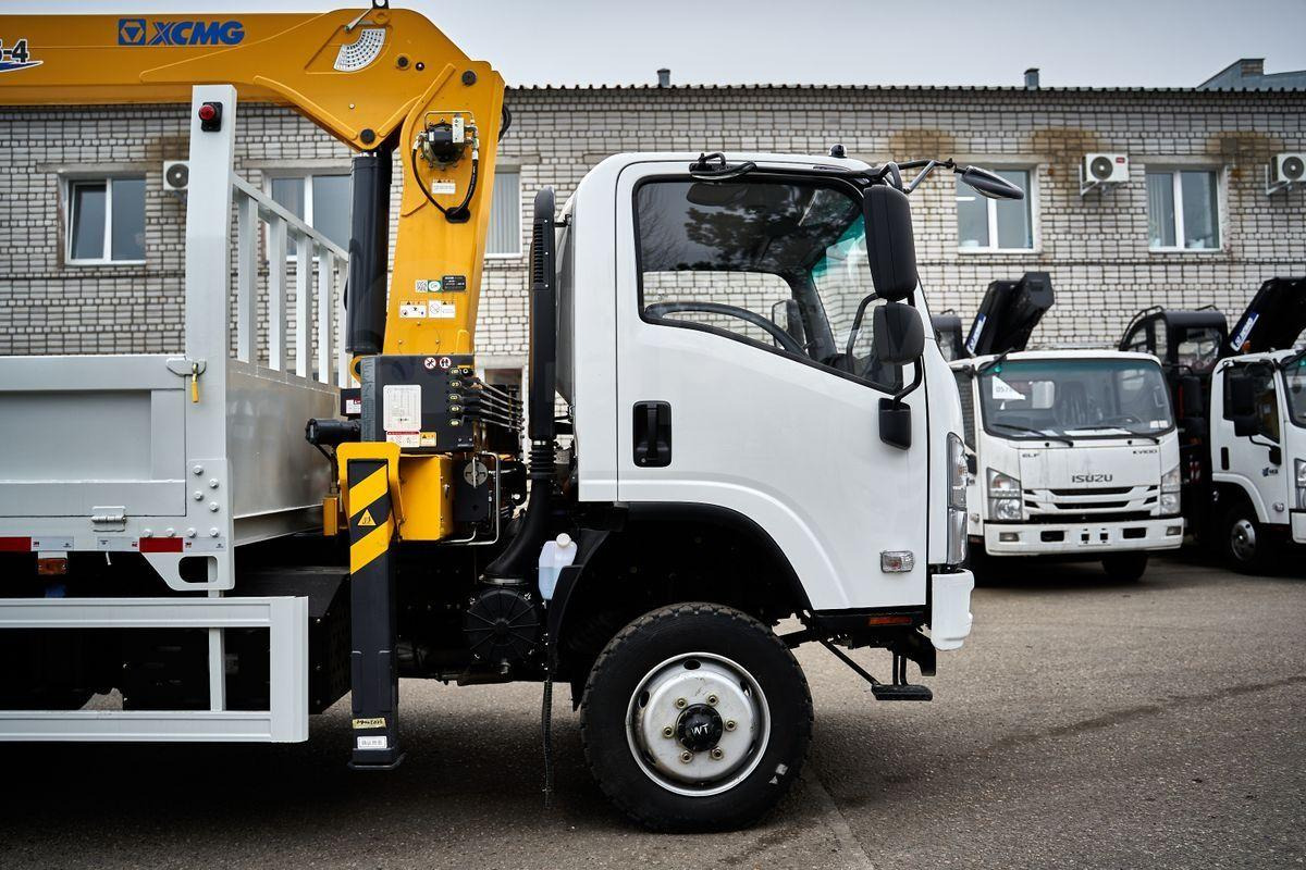 Новый Автоманипулятор Isuzu Elf 4WD c КМУ XCMG 5т: фото 6