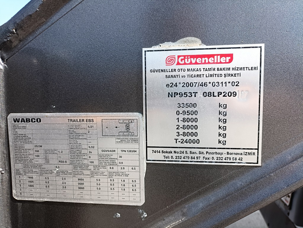 Новый Полуприцеп-контейнеровоз/ Сменный кузов GUVENELLER HKT: фото 18