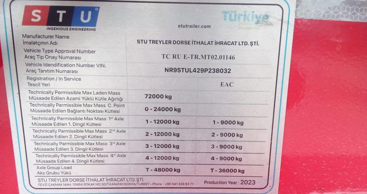 Новый Низкорамный полуприцеп STU Trailer STUL429: фото 14