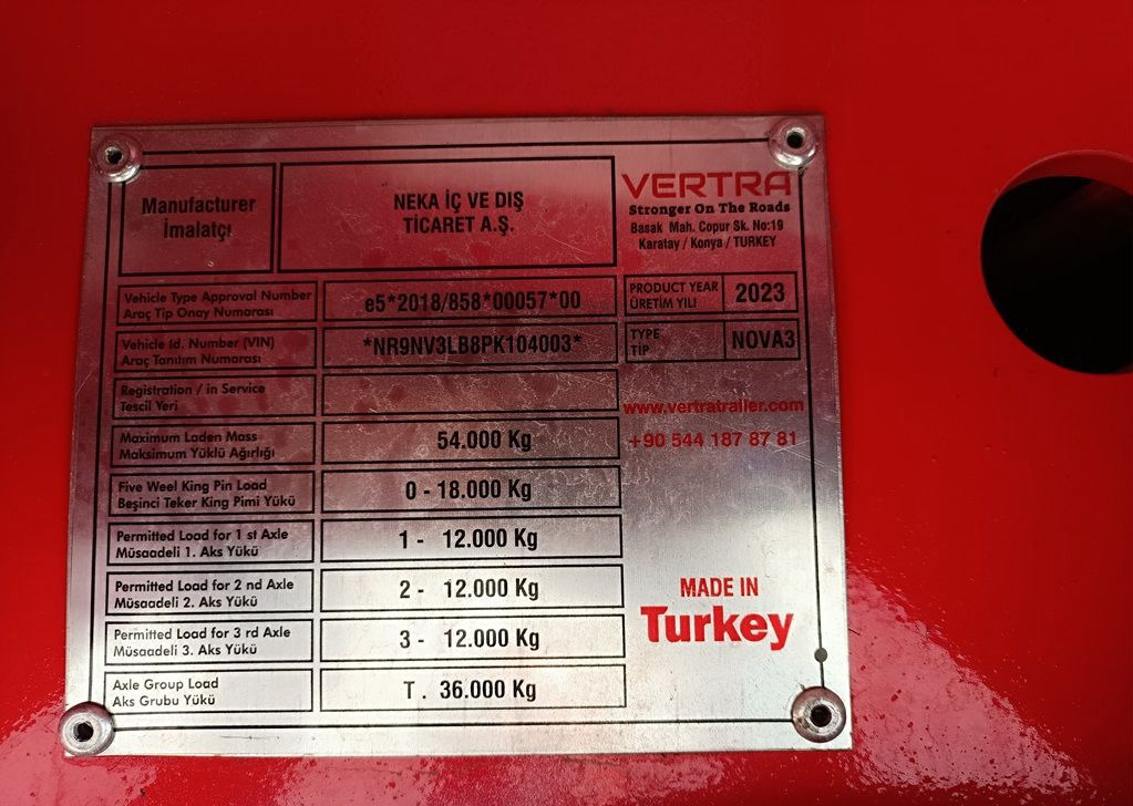 Новый Низкорамный полуприцеп VERTRA NOVA3: фото 25