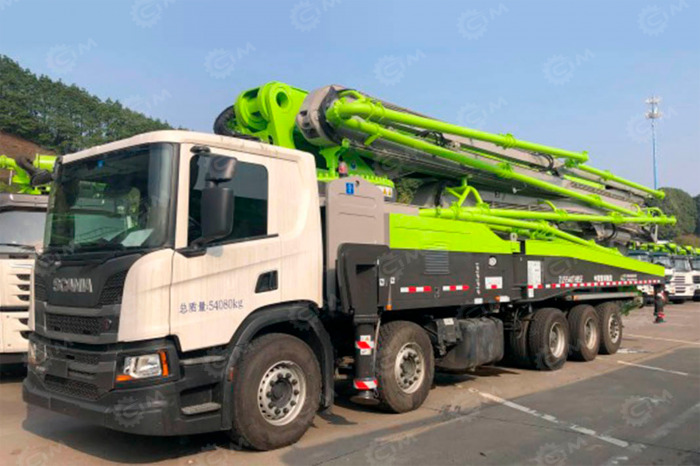 Автобетононасос XCMG HB62V на шасси SCANIA P450 8×4 высота 62 м - Автобетононасос: фото 1 Автобетононасос XCMG HB62V на шасси SCANIA P450 8×4 высота 62 м - Автобетононасос: фото 1