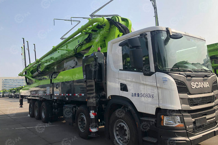 Автобетононасос XCMG HB62V на шасси SCANIA P450 8×4 высота 62 м - Автобетононасос: фото 2 Автобетононасос XCMG HB62V на шасси SCANIA P450 8×4 высота 62 м - Автобетононасос: фото 2