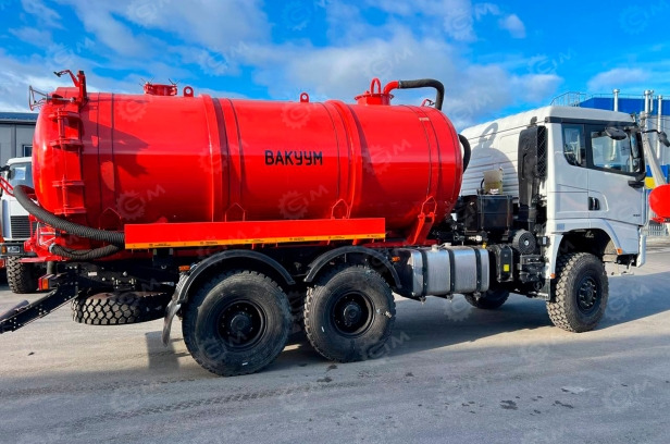 Автоцистерна вакуумная шасси Shacman 6×6 односкат МВ-15 X3000 дв.430 л/с цистерна 15м3 - Грузовик с цистерной: фото 1 Автоцистерна вакуумная шасси Shacman 6×6 односкат МВ-15 X3000 дв.430 л/с цистерна 15м3 - Грузовик с цистерной: фото 1
