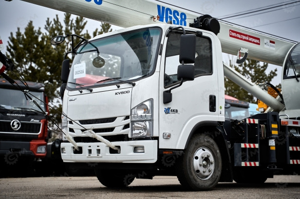 Новый Автокран Автокран на шасси ISUZU 4x4 дв 94kw крановая установка VIGRUS VGS8 гп 8т., 5 секций, стрела 26м: фото 17
