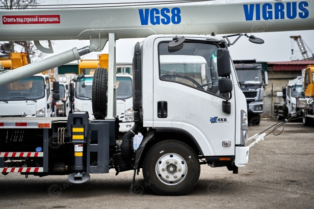 Новый Автокран Автокран на шасси ISUZU 4x4 дв 94kw крановая установка VIGRUS VGS8 гп 8т., 5 секций, стрела 26м: фото 27