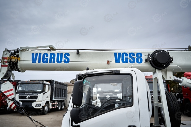 Новый Автокран Автокран на шасси ISUZU 4x4 дв 94kw крановая установка VIGRUS VGS8 гп 8т., 5 секций, стрела 26м: фото 11