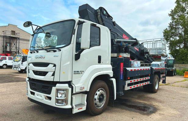 Автовышка FURUNKANG GKS45 на шасси ISUZU 4Х2 дв 151Kw высота подъёма 45м гп люльки 300кг с элек - Грузовик с подъемником: фото 1 Автовышка FURUNKANG GKS45 на шасси ISUZU 4Х2 дв 151Kw высота подъёма 45м гп люльки 300кг с элек - Грузовик с подъемником: фото 1
