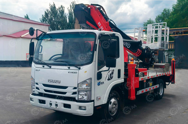 Автовышка Qingling GKS24 на шасси ISUZU 4Х2 дв 96Kw. высота подъёма 24м без кабины оператора - Грузовик с подъемником: фото 1 Автовышка Qingling GKS24 на шасси ISUZU 4Х2 дв 96Kw. высота подъёма 24м без кабины оператора - Грузовик с подъемником: фото 1