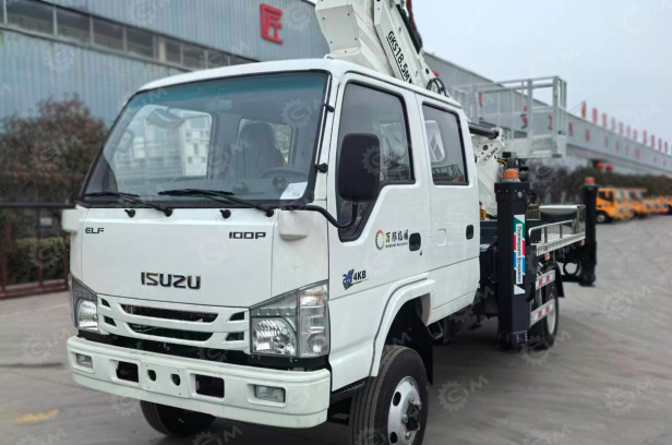 Автовышка VIGRUS GKS18 на шасси ISUZU 4Х4 дв 96kw сдвоенная кабина высота подъёма 18м c кабиной - Грузовик с подъемником: фото 1 Автовышка VIGRUS GKS18 на шасси ISUZU 4Х4 дв 96kw сдвоенная кабина высота подъёма 18м c кабиной - Грузовик с подъемником: фото 1