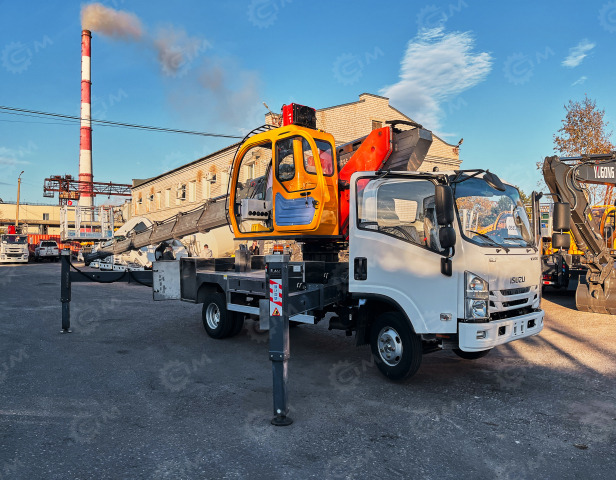 Автовышка VIGRUS GKS33 на шасси ISUZU 4Х2 дв 96kw высота подъёма 33м - Грузовик с подъемником: фото 1 Автовышка VIGRUS GKS33 на шасси ISUZU 4Х2 дв 96kw высота подъёма 33м - Грузовик с подъемником: фото 1
