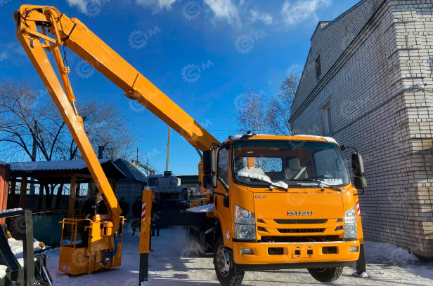 Автовышка WANBANG на шасси ISUZU 4Х2 мостовая дв 139kw высота подъёма 28м глубина погружения 6м - Грузовик с подъемником: фото 1 Автовышка WANBANG на шасси ISUZU 4Х2 мостовая дв 139kw высота подъёма 28м глубина погружения 6м - Грузовик с подъемником: фото 1