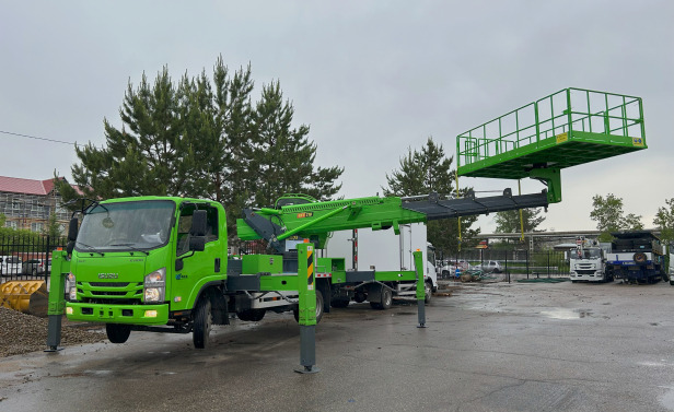 Автовышка на шасси ISUZU 4Х2 дв 139kw высота подъёма 21 м платформа цельная 3×2×1м гп 1 тонна - Грузовик с подъемником: фото 1 Автовышка на шасси ISUZU 4Х2 дв 139kw высота подъёма 21 м платформа цельная 3×2×1м гп 1 тонна - Грузовик с подъемником: фото 1