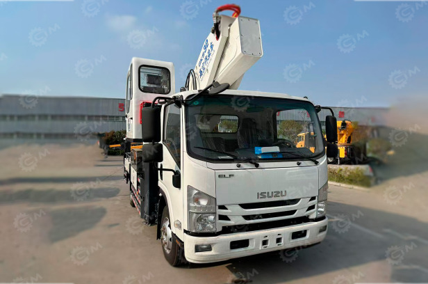 Автовышка на шасси ISUZU 4Х2 дв 139kw высота подъёма 28м гп люльки 400кг гидравлическая лебедка 50кг - Грузовик с подъемником: фото 1 Автовышка на шасси ISUZU 4Х2 дв 139kw высота подъёма 28м гп люльки 400кг гидравлическая лебедка 50кг - Грузовик с подъемником: фото 1
