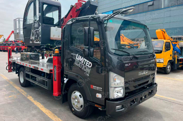 Автовышка на шасси ISUZU 4Х2 дв 94kw, высота подъёма 28м рестайлинговая кабина лебедка 50кг - Грузовик с подъемником: фото 1 Автовышка на шасси ISUZU 4Х2 дв 94kw, высота подъёма 28м рестайлинговая кабина лебедка 50кг - Грузовик с подъемником: фото 1