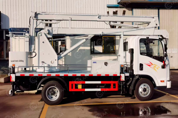 Автовышка на шасси ISUZU 4Х2 дв 96kw высота подъёма 14м (складывающаяся стрела) - Грузовик с подъемником: фото 1 Автовышка на шасси ISUZU 4Х2 дв 96kw высота подъёма 14м (складывающаяся стрела) - Грузовик с подъемником: фото 1