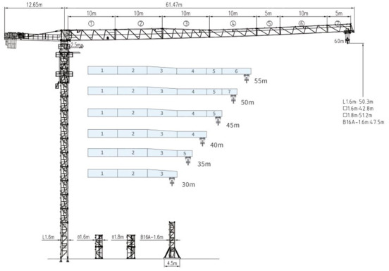 Башенный кран QTZ100 (6013) без оголовка, гп 8т, высота 80м, длина стрелы 60м, на анкерах, сек - Башенный кран: фото 1 Башенный кран QTZ100 (6013) без оголовка, гп 8т, высота 80м, длина стрелы 60м, на анкерах, сек - Башенный кран: фото 1
