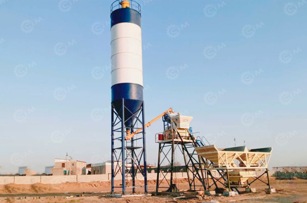 Бетонный завод HZS35 (зимний вариант)с силосом 50т, шнековый конвейер, бункер 3 шт - Бетонный завод: фото 1 Бетонный завод HZS35 (зимний вариант)с силосом 50т, шнековый конвейер, бункер 3 шт - Бетонный завод: фото 1