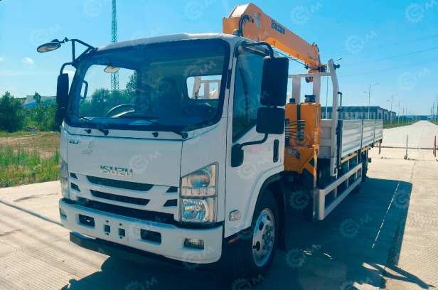 Бортовой грузовик ISUZU 4x2 дв 138kw гп 6т кму XCMG SQS68-3, гп 3,2т стрела 7,7м кузов 6200х240 - Бортовой грузовик/ Платформа: фото 3 Бортовой грузовик ISUZU 4x2 дв 138kw гп 6т кму XCMG SQS68-3, гп 3,2т стрела 7,7м кузов 6200х240 - Бортовой грузовик/ Платформа: фото 3