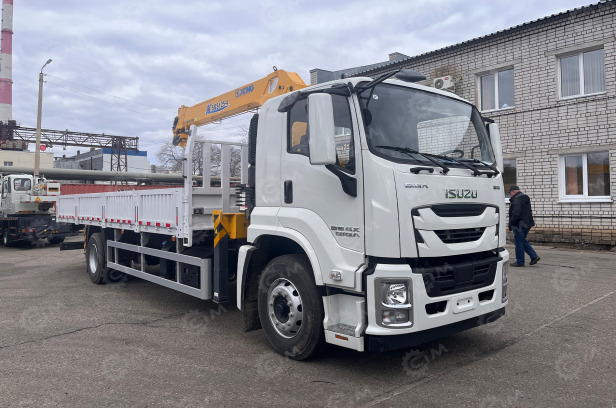 Бортовой грузовик ISUZU 4x2 дв 151kw гп 10 тонн c кму XCMG SQS125 гп 5 тонн 4 секции длина стре - Грузовик бортовой/ Платформа, Автоманипулятор: фото 1 Бортовой грузовик ISUZU 4x2 дв 151kw гп 10 тонн c кму XCMG SQS125 гп 5 тонн 4 секции длина стре - Грузовик бортовой/ Платформа, Автоманипулятор: фото 1