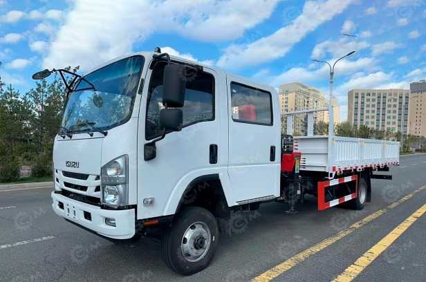 Бортовой грузовик ISUZU 4x4 дв 139kw двойная кабина, КМУ XCMG MSQS157 гп 6,3т 4 секции 13м кузо - Бортовой грузовик/ Платформа: фото 2 Бортовой грузовик ISUZU 4x4 дв 139kw двойная кабина, КМУ XCMG MSQS157 гп 6,3т 4 секции 13м кузо - Бортовой грузовик/ Платформа: фото 2