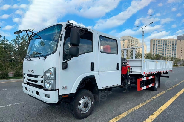 Бортовой грузовик ISUZU 4x4 дв 151kw Elf двойная кабина гп 6 тонн c КМУ CHANG XING SQS157 гп 6, - Бортовой грузовик/ Платформа: фото 3 Бортовой грузовик ISUZU 4x4 дв 151kw Elf двойная кабина гп 6 тонн c КМУ CHANG XING SQS157 гп 6, - Бортовой грузовик/ Платформа: фото 3