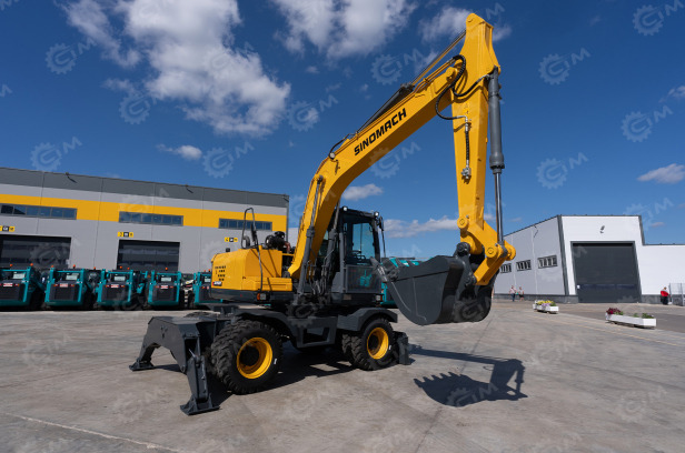 Новый Колёсный экскаватор Экскаватор колесный Sinomach GHT160W кондиционер, гидролиния для гидромолота: фото 9 Новый Колёсный экскаватор Экскаватор колесный Sinomach GHT160W кондиционер, гидролиния для гидромолота: фото 9