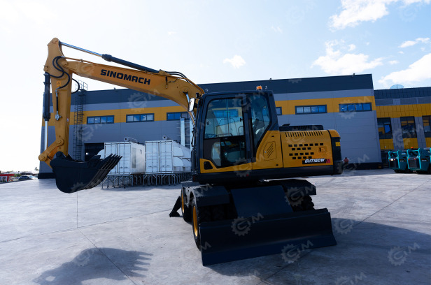 Новый Колёсный экскаватор Экскаватор колесный Sinomach GHT160W кондиционер, гидролиния для гидромолота: фото 11 Новый Колёсный экскаватор Экскаватор колесный Sinomach GHT160W кондиционер, гидролиния для гидромолота: фото 11