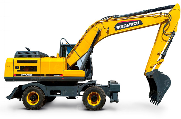 Экскаватор колесный Sinomach GHT215W дв 132kw ковш 1м3 - Колёсный экскаватор: фото 1 Экскаватор колесный Sinomach GHT215W дв 132kw ковш 1м3 - Колёсный экскаватор: фото 1
