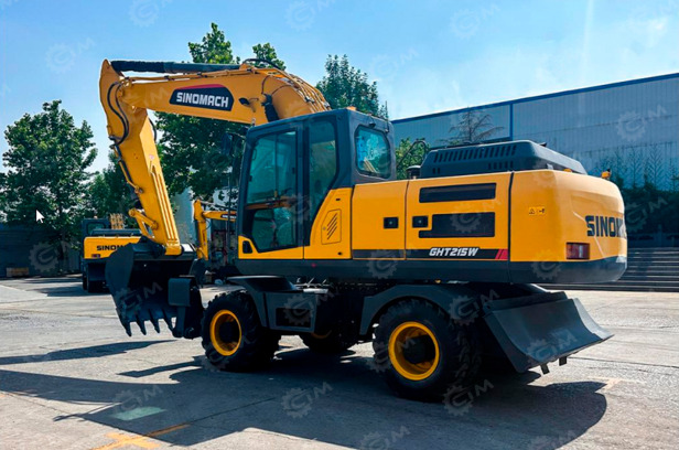 Экскаватор колесный Sinomach GHT215W дв 132kw ковш 1м3 - Колёсный экскаватор: фото 3 Экскаватор колесный Sinomach GHT215W дв 132kw ковш 1м3 - Колёсный экскаватор: фото 3