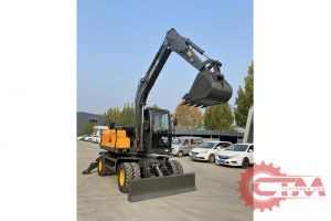 Экскаватор колесный YUGONG YG85, масса 8т, ковш 0,3м3, с быстросъёмом, 3и контура - Колёсный экскаватор: фото 1 Экскаватор колесный YUGONG YG85, масса 8т, ковш 0,3м3, с быстросъёмом, 3и контура - Колёсный экскаватор: фото 1