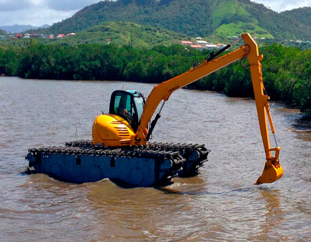 Экскаватор плавающий LISHIDE SC80SD.9, с заколами 9м - Водный экскаватор: фото 1 Экскаватор плавающий LISHIDE SC80SD.9, с заколами 9м - Водный экскаватор: фото 1