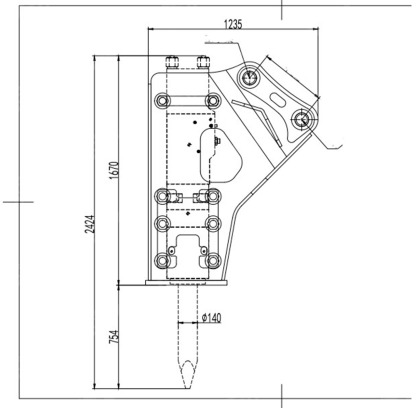 Гидромолот JSB1900S диаметр пики 140мм для экскаватора YUGONG YG215 - Гидромолот для Экскаваторов: фото 1 Гидромолот JSB1900S диаметр пики 140мм для экскаватора YUGONG YG215 - Гидромолот для Экскаваторов: фото 1