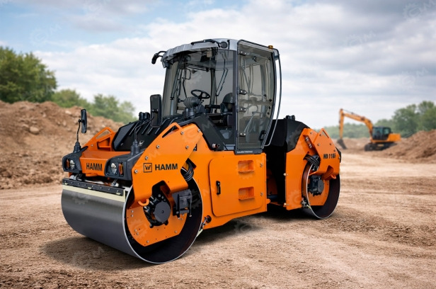 Каток тандемный Hamm HD 118i VT 10670кг, кабина с защитой от опрокидывания (с кондиционером) - Каток: фото 1 Каток тандемный Hamm HD 118i VT 10670кг, кабина с защитой от опрокидывания (с кондиционером) - Каток: фото 1