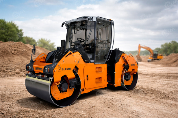 Каток тандемный Hamm HD 98i VV 9,5т, с кабиной - Каток: фото 1 Каток тандемный Hamm HD 98i VV 9,5т, с кабиной - Каток: фото 1