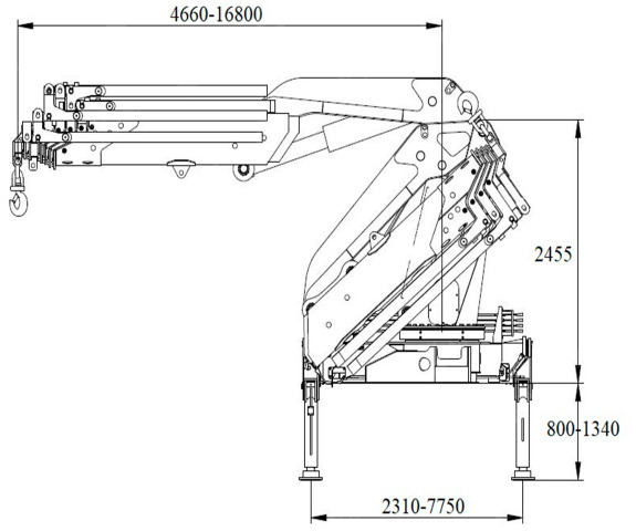 Кран манипулятор VIGRUS GSQZ450.6 г/п 22,5т 6 секций (без шасси) - Кран-манипулятор: фото 1 Кран манипулятор VIGRUS GSQZ450.6 г/п 22,5т 6 секций (без шасси) - Кран-манипулятор: фото 1