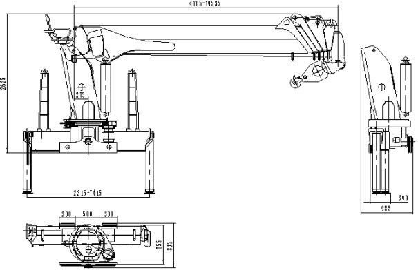 Кран манипулятор (без шасси) SHIMEI QYS200-6 гп 8т длина стрелы 19,5м - Кран-манипулятор: фото 1 Кран манипулятор (без шасси) SHIMEI QYS200-6 гп 8т длина стрелы 19,5м - Кран-манипулятор: фото 1