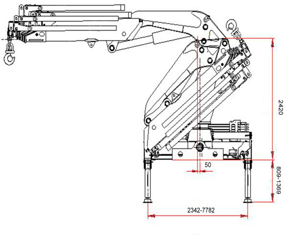 Кран манипулятор (без шасси) VIGRUS GSQZ330.6 (с поворотными аутригерами) - Кран-манипулятор: фото 1 Кран манипулятор (без шасси) VIGRUS GSQZ330.6 (с поворотными аутригерами) - Кран-манипулятор: фото 1