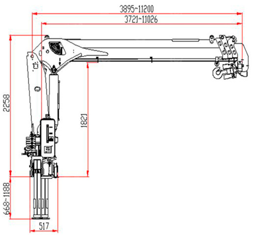 Кран манипулятор (без шасси) VIGRUS SQS100 - Кран-манипулятор: фото 1 Кран манипулятор (без шасси) VIGRUS SQS100 - Кран-манипулятор: фото 1