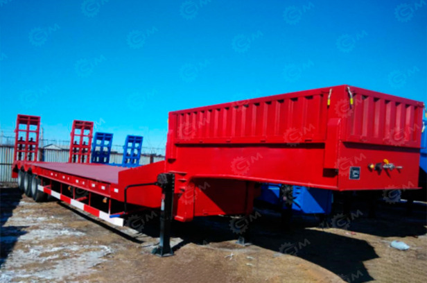 Полуприцеп-трал AMUR LYR9600TDP 14650х3000х3480 рессоры 10х10х10, шины 315.80R22. 12шт+запаска, - Низкорамный полуприцеп: фото 1 Полуприцеп-трал AMUR LYR9600TDP 14650х3000х3480 рессоры 10х10х10, шины 315.80R22. 12шт+запаска, - Низкорамный полуприцеп: фото 1