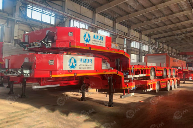 Полуприцеп-трал AMUR LYR9708TDP 13425х2530(3000)х930 пневматическая подвеска, 4 оси шины 235.75 - Низкорамный полуприцеп: фото 1 Полуприцеп-трал AMUR LYR9708TDP 13425х2530(3000)х930 пневматическая подвеска, 4 оси шины 235.75 - Низкорамный полуприцеп: фото 1