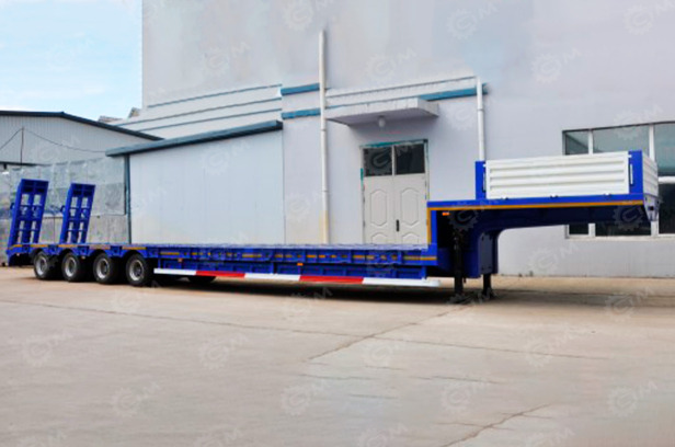 Полуприцеп-трал, модель:LYR9708TDP, марка: AMUR , 16400*2500+250+250*2850мм, г/п 60т, с коникам - Низкорамный полуприцеп: фото 1 Полуприцеп-трал, модель:LYR9708TDP, марка: AMUR , 16400*2500+250+250*2850мм, г/п 60т, с коникам - Низкорамный полуприцеп: фото 1