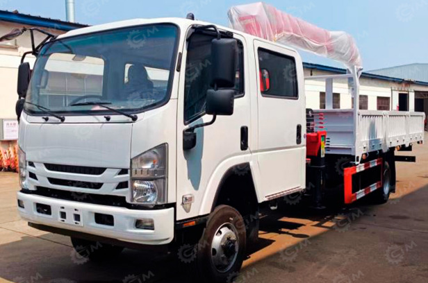 Самосвал ISUZU 4x2 дв 139kw гп 5т двойная кабина с кму КМУ XCMG SQS125-4 гп 5т 4 секции стрела - Самосвал, Автоманипулятор: фото 1 Самосвал ISUZU 4x2 дв 139kw гп 5т двойная кабина с кму КМУ XCMG SQS125-4 гп 5т 4 секции стрела - Самосвал, Автоманипулятор: фото 1