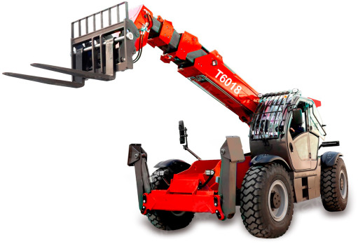 Телескопический погрузчик Yugong TR6018 4WD гп 6т, высота 18м, вилы+ковш 2,5м3 - Телескопический погрузчик: фото 1 Телескопический погрузчик Yugong TR6018 4WD гп 6т, высота 18м, вилы+ковш 2,5м3 - Телескопический погрузчик: фото 1