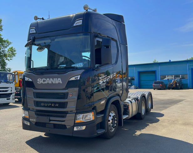 Тягач SCANIA R 500 A6x4NA 20H CN6 G33CM Opc RET Black 2.92 disc 3.35m 440L 525L S - Тягач: фото 1 Тягач SCANIA R 500 A6x4NA 20H CN6 G33CM Opc RET Black 2.92 disc 3.35m 440L 525L S - Тягач: фото 1